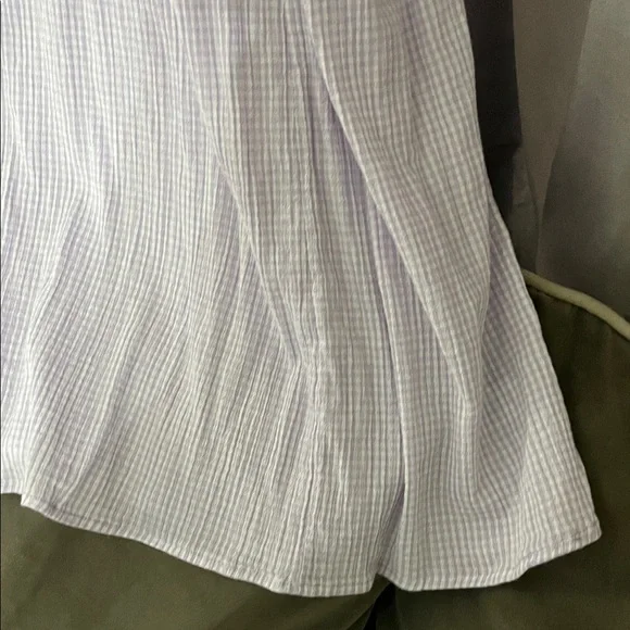 Aerie Soft Lilac gingham Maxi Dress - Picture 4 of 12